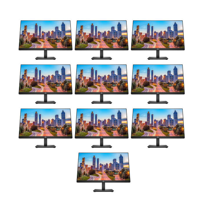10x HP P224 22" Borderless Widescreen Monitors Bundle Deal