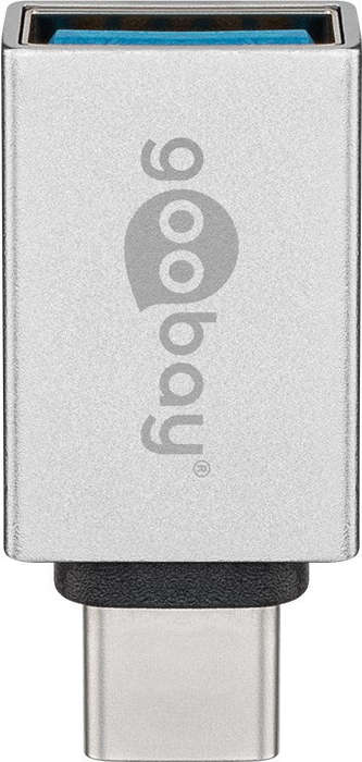 Goobay USB-C to USB A OTG SuperSpeed Adapter - Silver