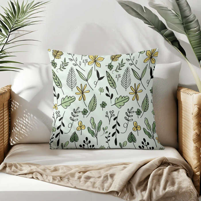 Botanical Garden Throw Pillow