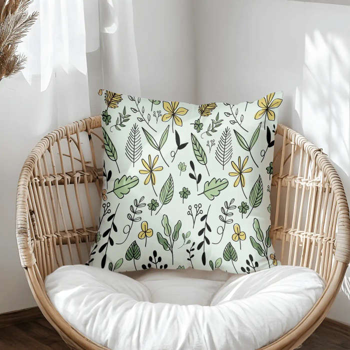 Botanical Garden Throw Pillow