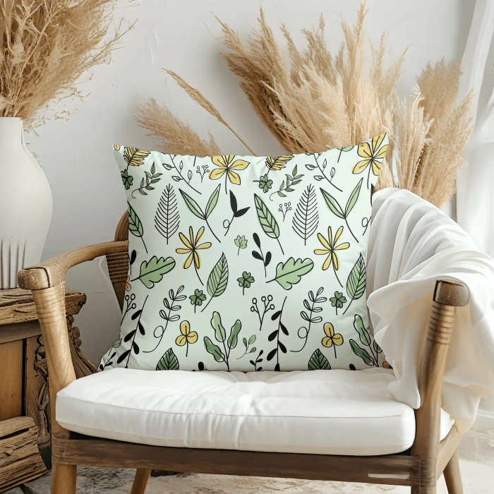 Botanical Garden Throw Pillow