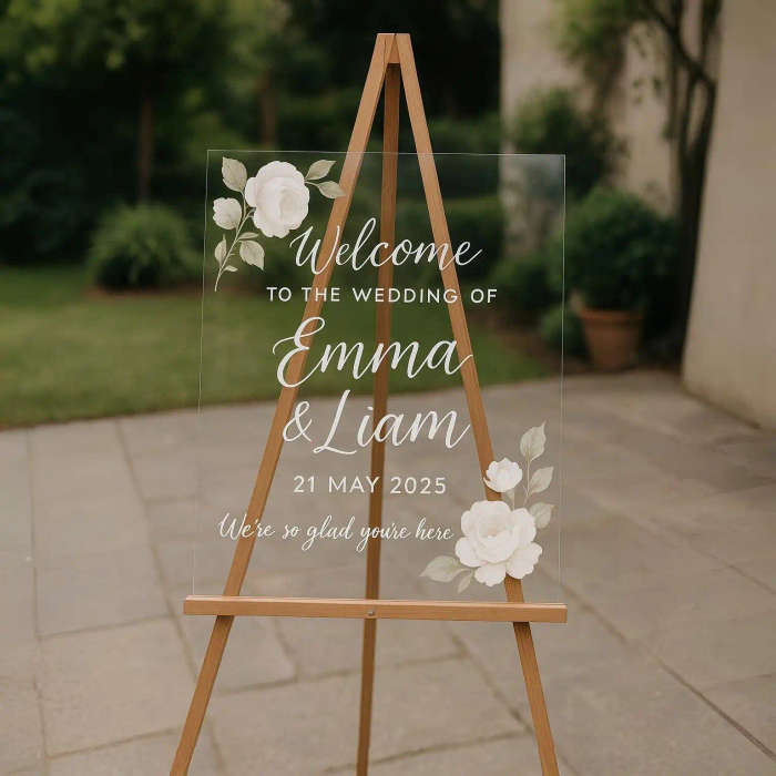 Acrylic Wedding Sign