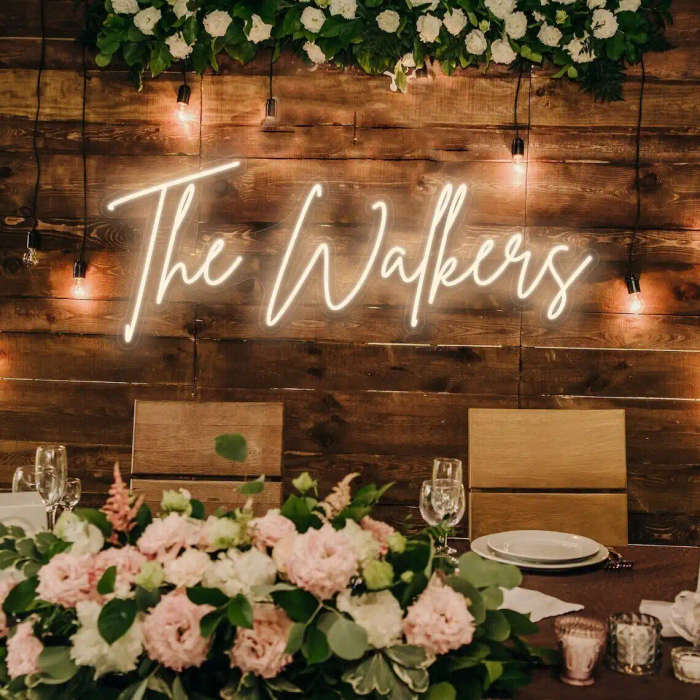 Neon Sign Custom Surname