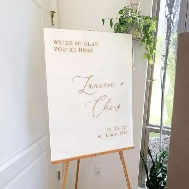 Acrylic Wedding Sign