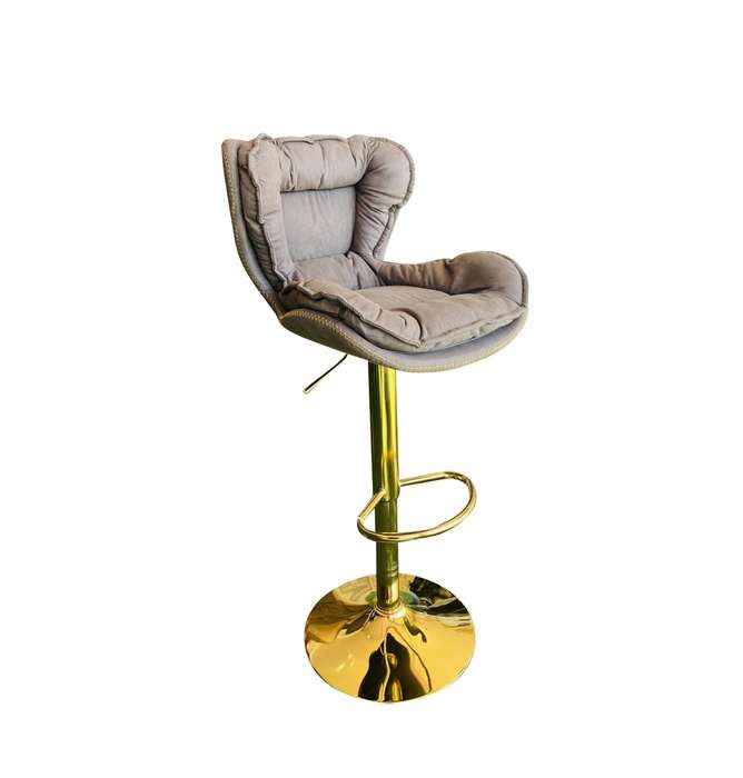 KC FURN-Nelia Suede Barstool