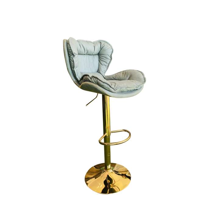 KC FURN-Nelia Suede Barstool