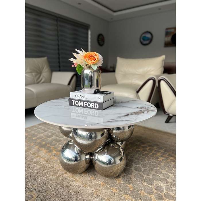 KC FURN-Silver Moon Accent Table