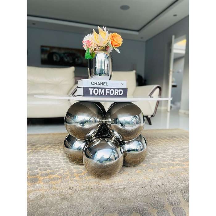 KC FURN-Silver Moon Accent Table