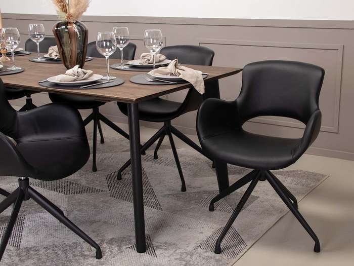 KC Furn-Luna Genuine Leather Dining Chair