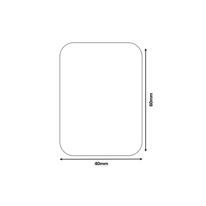 B21/B3S White - Rectangular 40x60mm (125 labels)