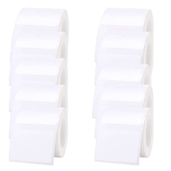 10 Rolls of White B21 Labels Bundle