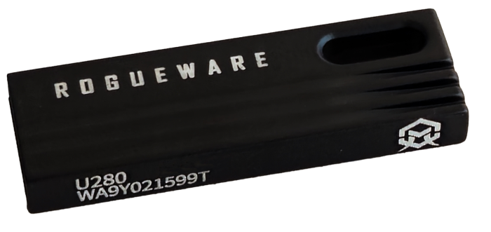 Rogueware U280-U3 16GB Metal Capless USB 3.0 Flash Drive - Black