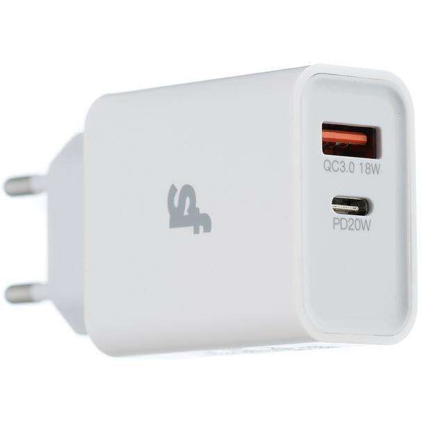 Superfly 38W Dual USB PD and QC Wall Charger - White