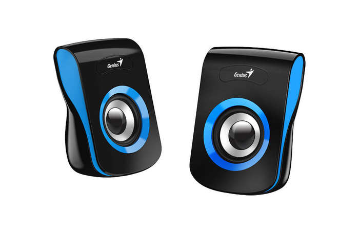 Genius SP-Q180 2.0 Speakers - Blue, USB Powered