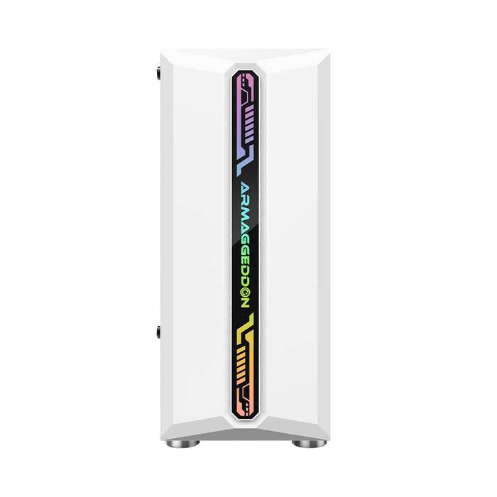 Armaggeddon Tritron Pro 300 ATX Gaming Case with 3x ARGB Fans - White