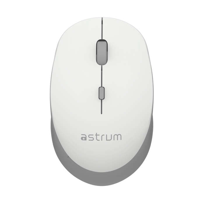 Astrum Wireless Precision Mouse White And Grey MW210