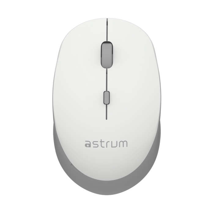 Astrum MW210 Wireless Optical Mouse -2.4GHz,1600DPI,4 Buttons,Silent Click - White