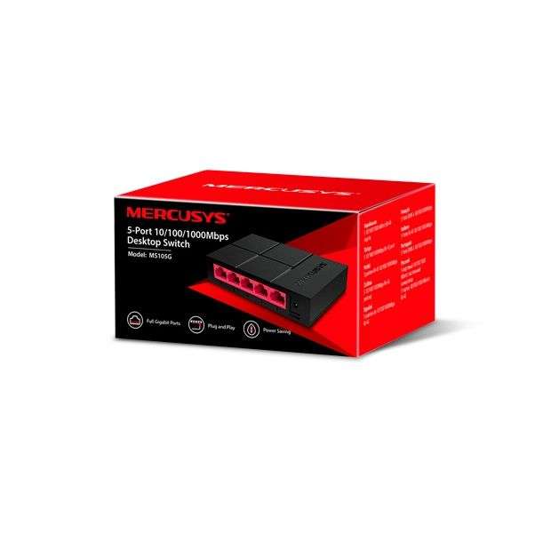 TP-Link Mercusys MS105G 5-Port Gigabit Desktop Switch
