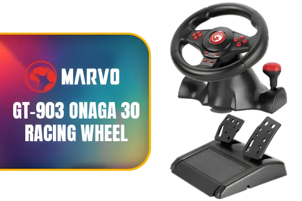 MARVO GT-903 Onaga 30 Racing Wheel For Playstation / XBOX And PC