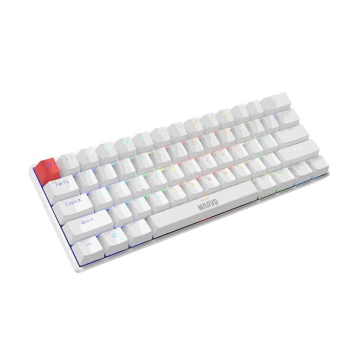 Marvo KG933G WH EN Saber 61 White EN wired keyboard