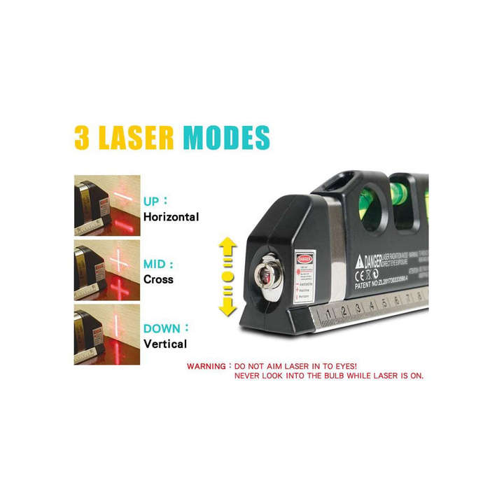PROSKIT PD-161-C | 4-IN-1 MULTI-PURPOSE LASER LEVEL MEASURING TOOL