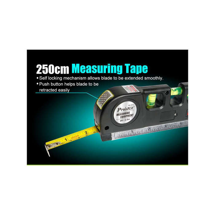 PROSKIT PD-161-C | 4-IN-1 MULTI-PURPOSE LASER LEVEL MEASURING TOOL