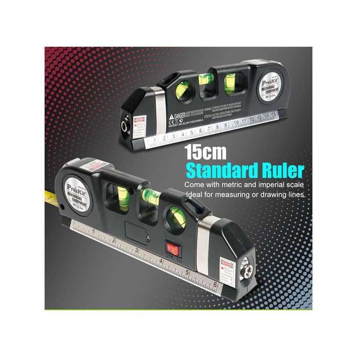 PROSKIT PD-161-C | 4-IN-1 MULTI-PURPOSE LASER LEVEL MEASURING TOOL