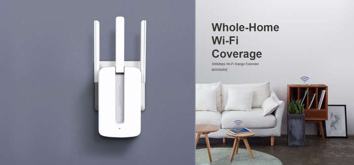 Mercusys MW300RE 300mbps Wifi Range Extender