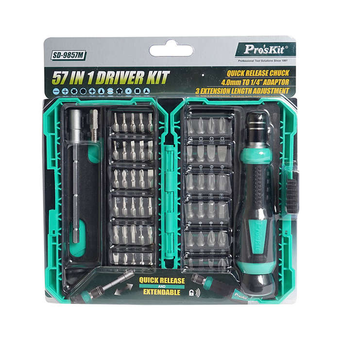 Pro'sKit 57-in-1 Multifunction Screwdriver Kit NET-SD-9857M