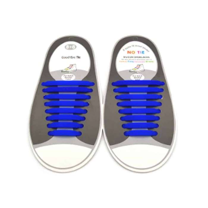 Killer Deals Speed Laces No Tie Silicone Elastic Shoe Lace for Adults - Blue