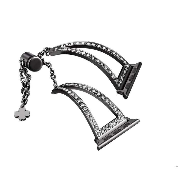 Killer Deals Jewelry Bracelet Strap for 42/44/45/49mm Apple Watch - Black