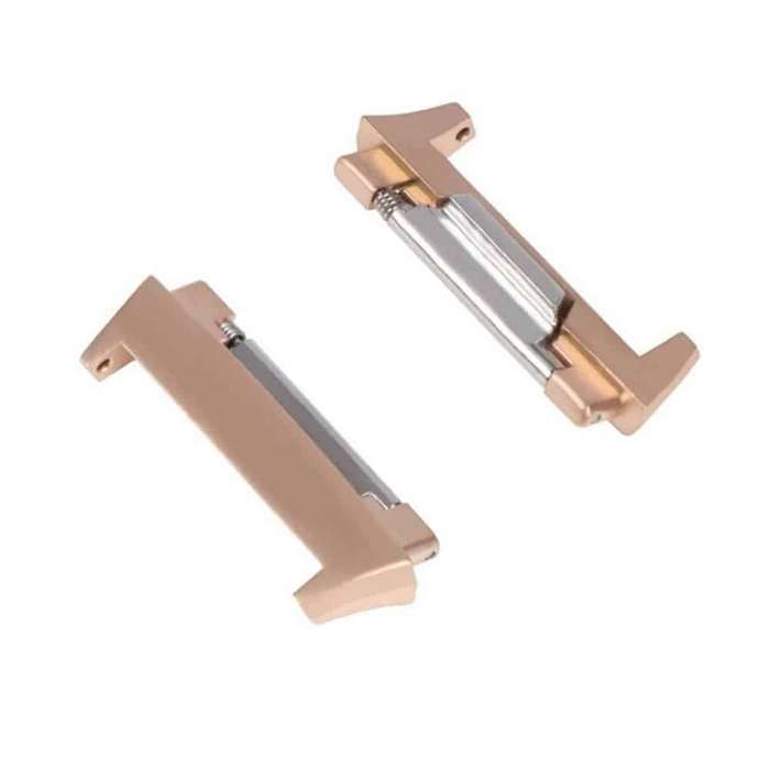 Killer Deals Fitbit Ionic strap stainless-steel adapter connectors - Rose gold