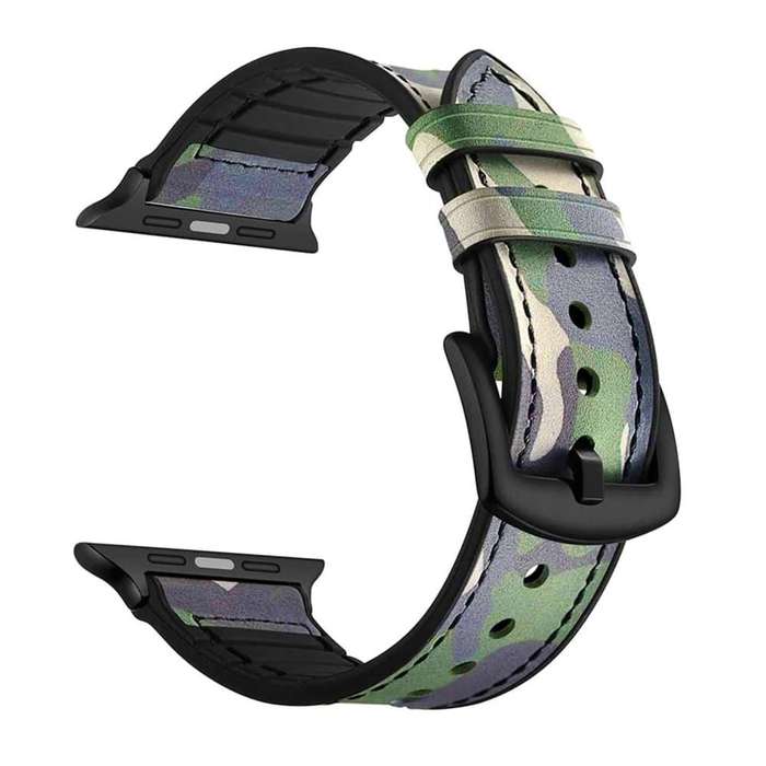 Killer Deals Leather & Silicone Strap for 38/40/41mm Apple Watch - GC