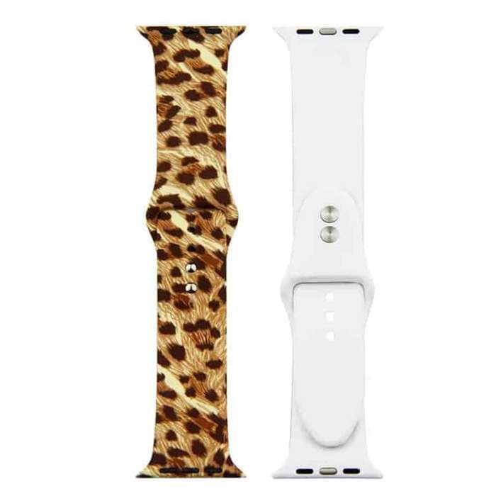 Killer Deals 38/40/41mm Apple Watch  Silicone Strap - Cheetah Print (M-L)
