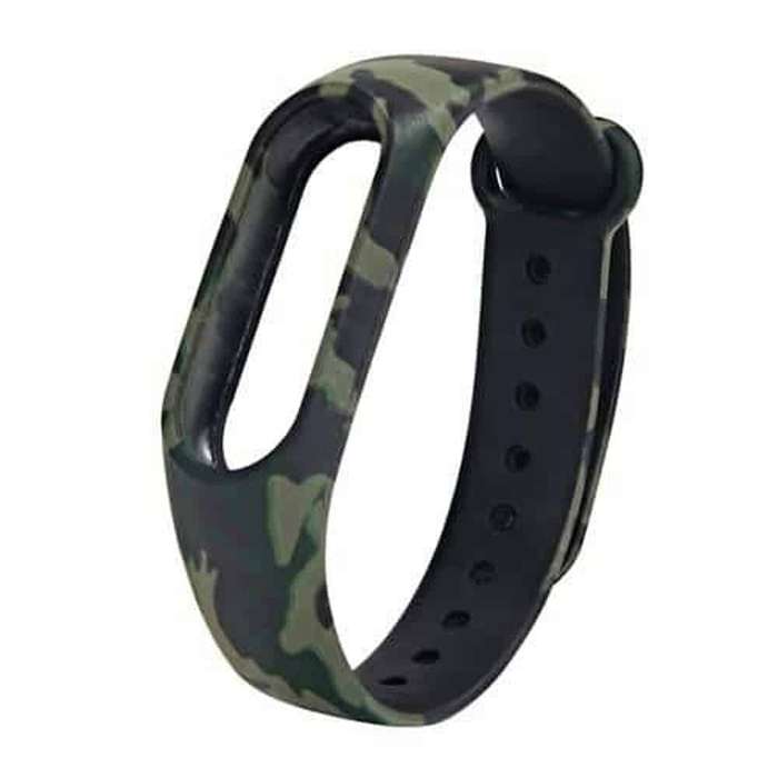 Killer Deals Xiaomi Mi Band 2 replacement silicone strap - Camo green