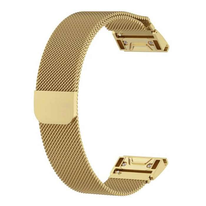 Killer Deals Garmin Fenix Quickfit 5/6/Plus/935 Milanese steel strap - Gold