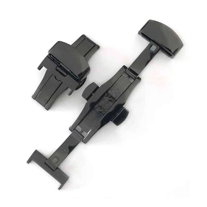 Killer Deals Universal Stainless-Steel Deployment Clasp For Watch Strap - 16mm(Black)