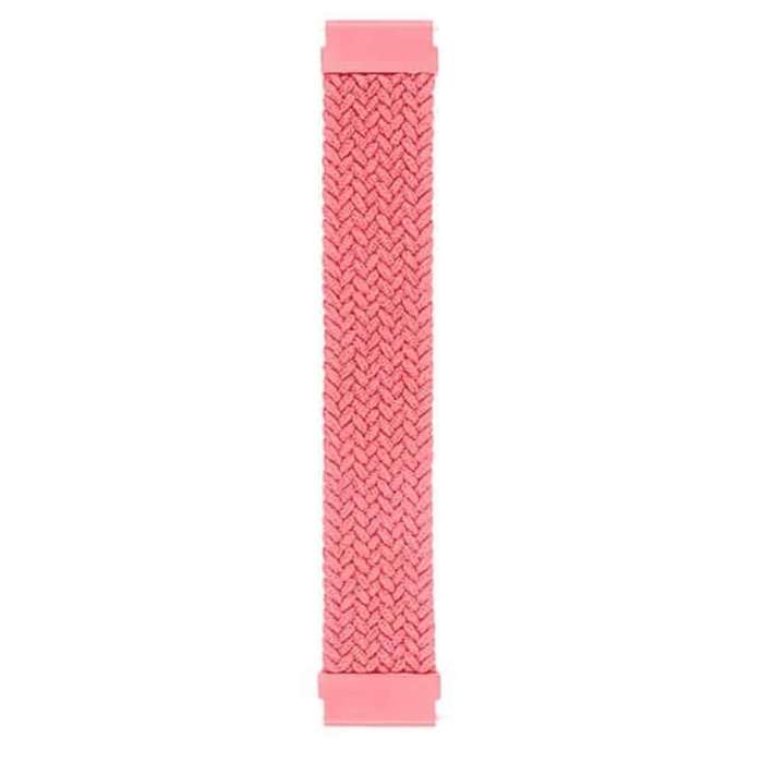 Killer Deals 20mm Universal watch braided elastic loop strap - Pink (135mm)