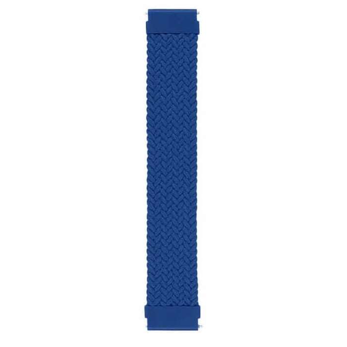 Killer Deals 20mm Universal watch braided elastic loop strap - Navy (135mm)