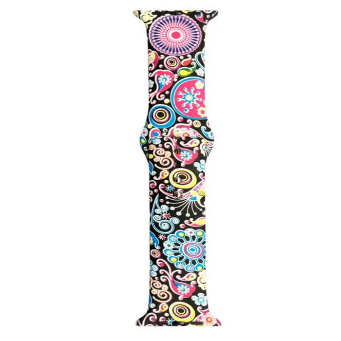 Killer Deals Flower Silicone Strap for 38/40/41mm Apple Watch- M/L