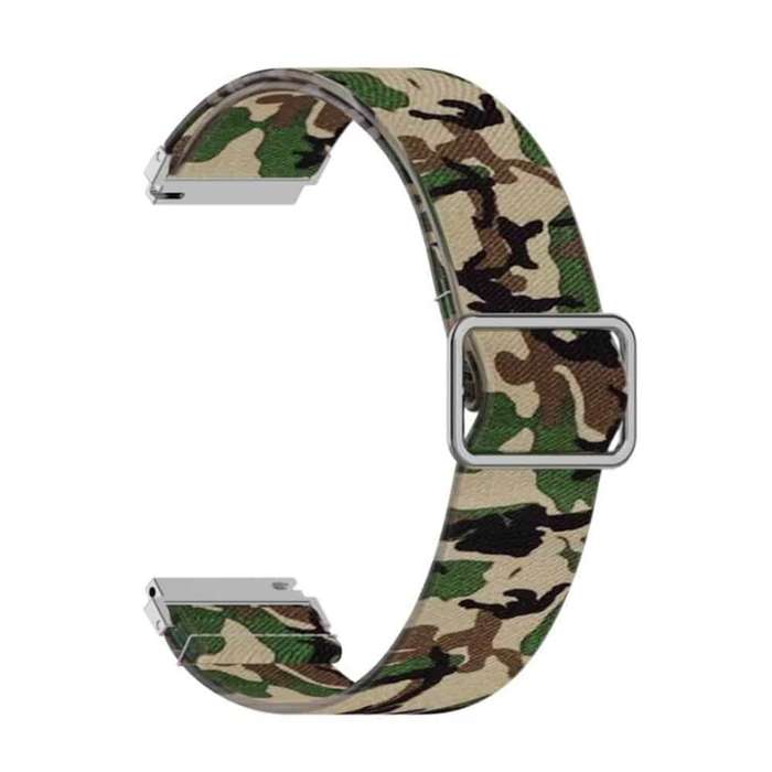 Killer Deals 20mm Nylon Band for Galaxy watch 3/Active/2/ Gear s2/Sport - Camo Green