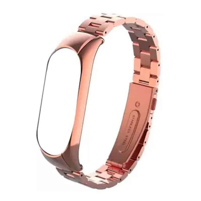Killer Deals 3 Links Stainless Steel Band for Xiao Band 5/6 - Rose Gold
