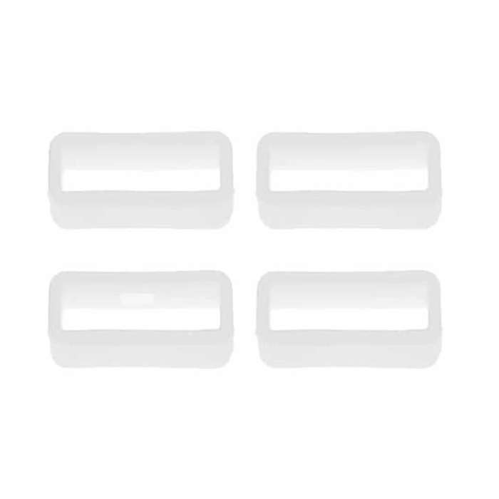Killer Deals 24mm Silicone Watch Strap Band Savers x 4 Pack - White