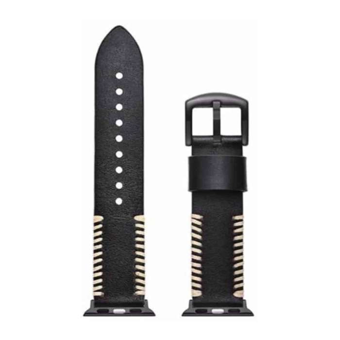 Killer Deals Leather Strap for 38/40/41mm Apple Watch - Black