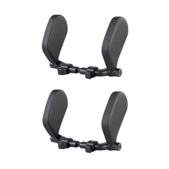 Killer Deals Car Memory Foam PU Leather Side Neck Support Cushion Headrest x2 Combo
