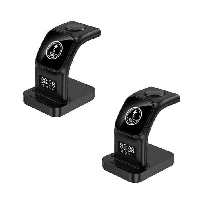 Killer Deals 5-in-1 MagSafe Wireless Charging Clock Station Dock for Apple x 2 combo