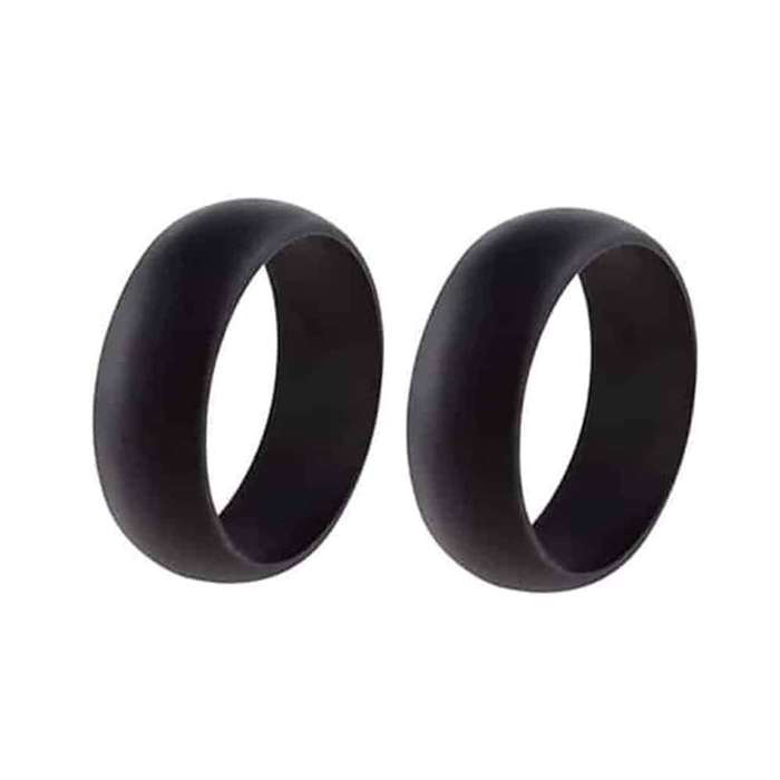 Killer Deals 8mm Men's Wedding Silicone Ring (USA 13 RSA Z+1)-x2 Combo
