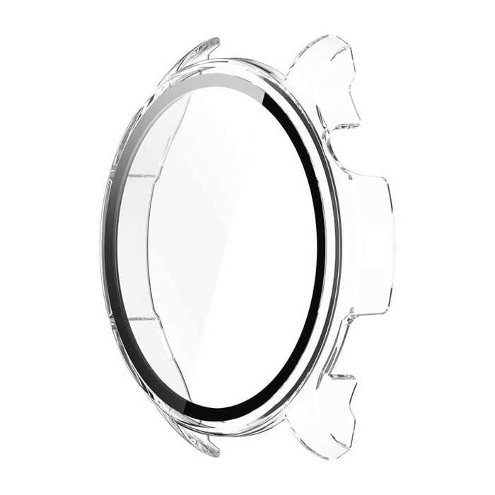 Killer Deals Tempered Glass Hard PC Protective Case for Amazfit Balance2?A2429?- Clear
