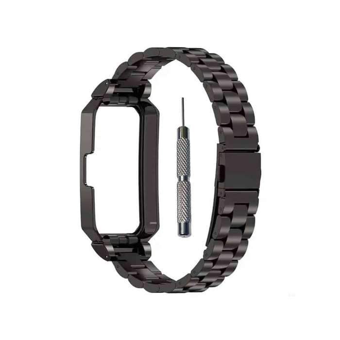 Killer Deals Stainless Steel Strap for Huawei Band 10- Black