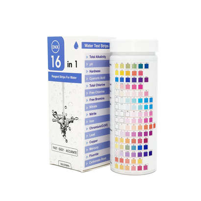 16P WATER TEST 16-in-1 Water Quality Test 100 Strips